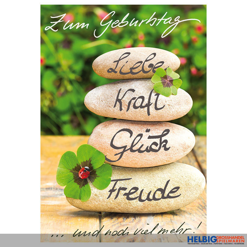 Gluckwunschkarte Geburtstag Liebe Kraft Gluck Freude