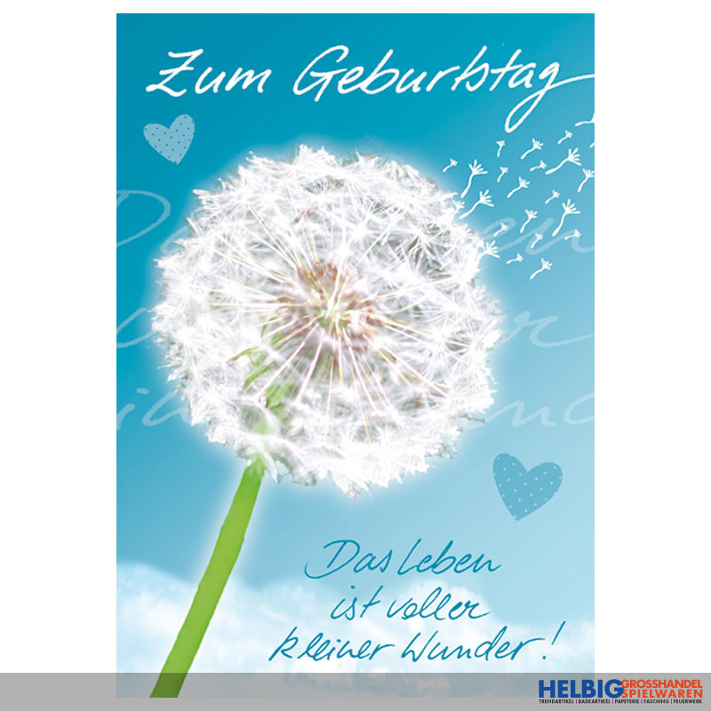 Gluckwunschkarte Geburtstag Lowenzahn Voller Wunder