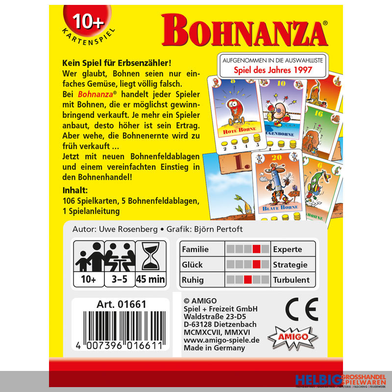 Kartenspiel Bohnanza