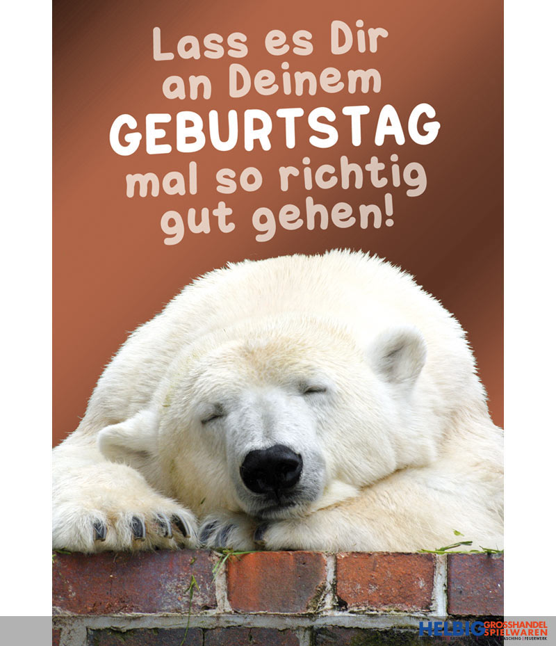 Glückwunschkarte "Eisbär"02055