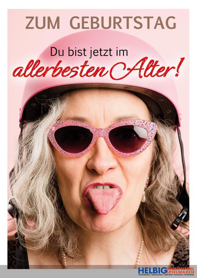 Glückwunschkarte Geburtstag Allerbestes Alter