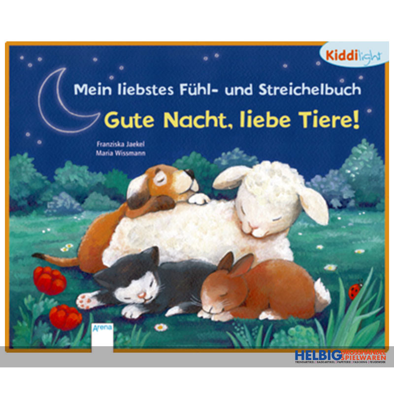 Kiddilight Fuhl Streichelbuch Gute Nacht Liebe Tiere