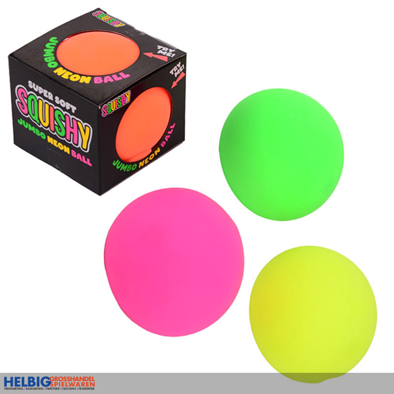 Super Soft Jumbo Neon-Ball Squishy 11 cm