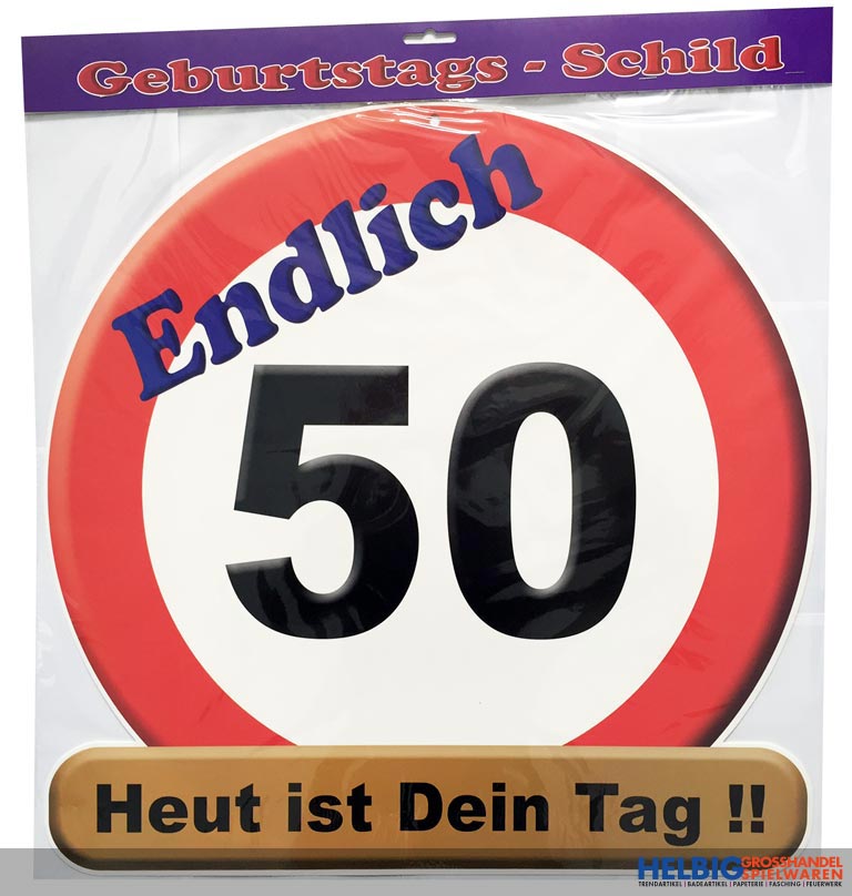 Gluckwunsch Schild 50 Jahre 6221