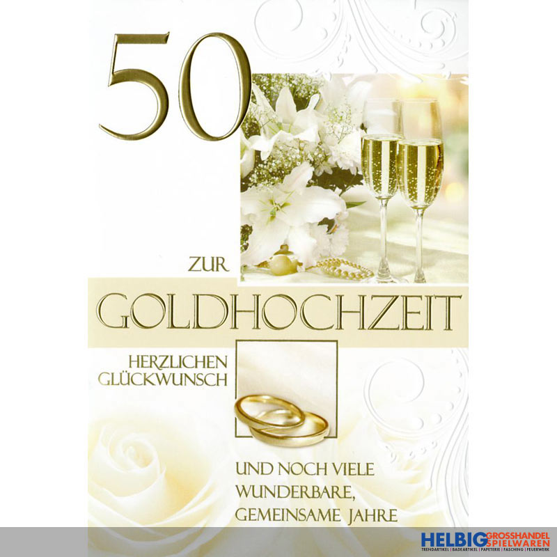 Karte Goldene Hochzeit