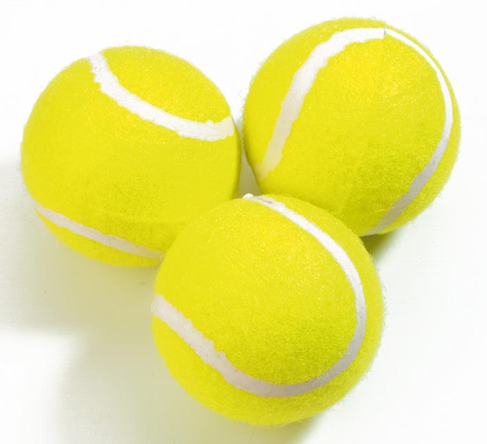 Tennisbälle "3er Pack" gelb74270