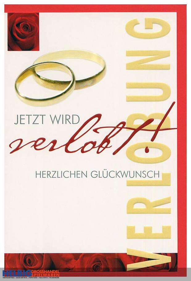 Karte Verlobung-92H1106