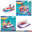Wasser-Fahrzeuge/Boote "Pool Cruiser" aufblasbar - 2-sort.