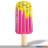 Luftmatratze "Eis am Stiel" - 183 x 66 cm