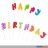 Kerzen-Set Torte "Glitzer-Schriftzug Happy Birthday" Display