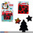 Kratz-Sticker "Winter/Xmas" m. Regenbogenfolie - 2-sort.