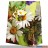 Geschenktüte "Blumen-Motive" medium - sortiert
