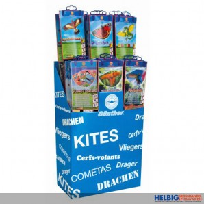 Flugdrachen-Sortiment "Kites" 24er Display