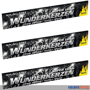 Wunderkerzen 10er Brief "Super Long" 30 cm - Jugendfrei