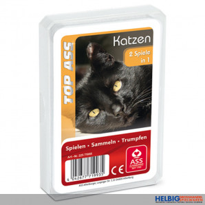 Quartett-Kartenspiel "Katzen" 2in1