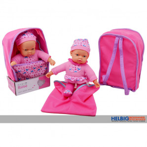 Baby-Puppe "Baby Rose" 30 cm - in Tragetasche