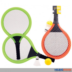 Soft-Beachball-Tennisset "Beach Tennis" 4-tlg. - 2-sort.