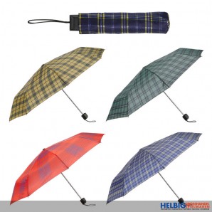Taschen-Regenschirm "Karo" - sort.