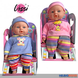 Softkörper-Babypuppe "Lissi" 30 cm - 2-sort.