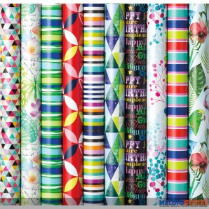Geschenkpapier "All day" neutral - sort.
