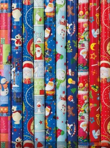 Geschenkpapier "Weihnachten-Kinder" - sort.