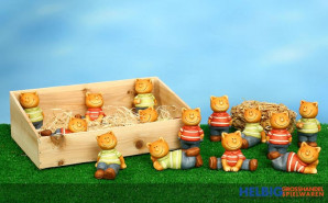 Deko-Figuren "Keramik-Katze" sort.