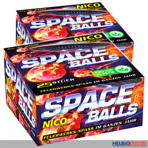 Knatterbälle "Space Balls" 25er Box Jugendfreies Feuerwerk