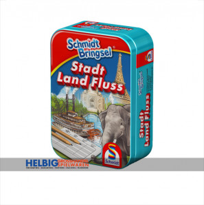 Mitbringspiel "Schmidt Bringsel - Stadt Land Fluss" Mini-Tin