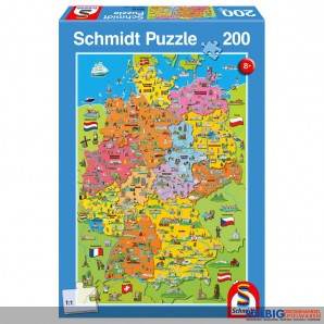 Kinder-Puzzle "Deutschland-Karte mit Bildern" 200 Teile