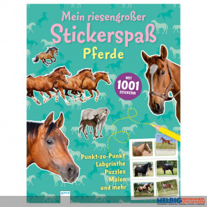 Kreativ-Buch "Mein riesengroßer Stickerspaß - Pferde"