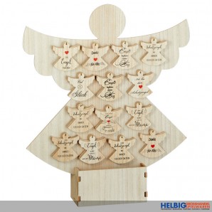 Deko-Holz-Engel "Angel" mit Spruch - 14-sort.