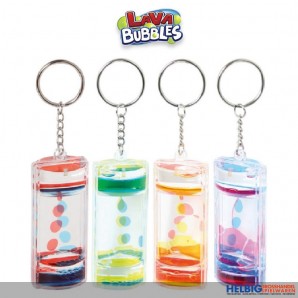 Schlüsselanhänger "Lava Bubbles" 8,5 cm - sort.