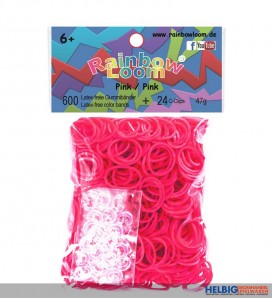 Rainbow Loom - Gummibänder "Pink"