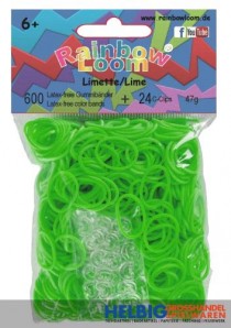 Rainbow Loom - Gummibänder "Limetten-Grün"