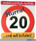 Glückwunsch-Schild - 20 Jahre