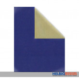 Geschenkpapier Maxirolle 2-seitig "blau/gold" - 100 x 0,5m