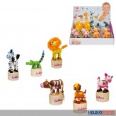 Holz-Wackelfiguren "Tiere" - 6-sort.