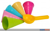 Sandformen-Set "Eis-Waffel" 6-tlg.