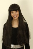 Perücke "Cher" - schwarzes Langhaar
