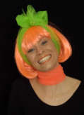 Perücke Foxy - Pagenschnitt- orange (neon)