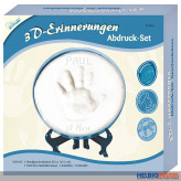 Gips-Abdruck-Set "Baby-Hand" blau - in Geschenkdose