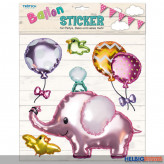 3D Ballon-Sticker "Elefant"