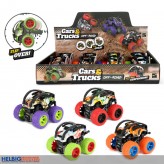 Überschlag-Auto "Cars & Trucks Off-Road" m. Friktion 4-sort.