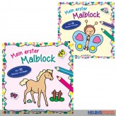 Malbuch "Mein erster Malblock: Tiere" sort.