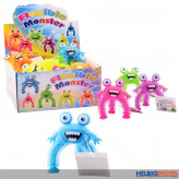 Flexibles Dreibein Zottel-Monster "Flexible Monster" 6-sort.