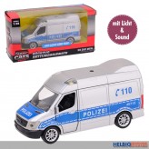 Metall-Auto "Polizei-Transporter" 1:43 - mit Licht & Sound