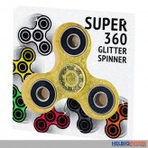 Finger-Kreisel "Super 360 Spinner - Glitter" - 6-sort.