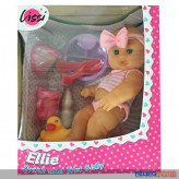 Trink- & Näss-Puppe Spielset "Elli - Drink & Wet Baby" 25 cm