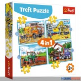 Kinder-Puzzle 4-in-1 "Fahrzeuge 12 + 15 + 20 + 24 Teile"