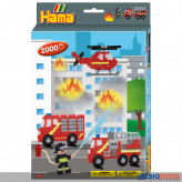 Bügelperlen-Geschenkpackung "Feuerwehr" - midi